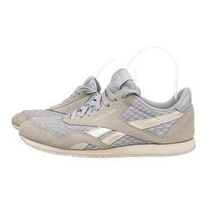 Reebok Women’s Classic Sneakers Grey/Light Blue Quilted Upper Suede | Size 8 | G